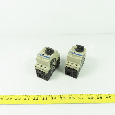 Telemecanique GV2-P07 3-Pole Manual Motor Starter Breaker 1.6-2.5A 600V Lot Of 2