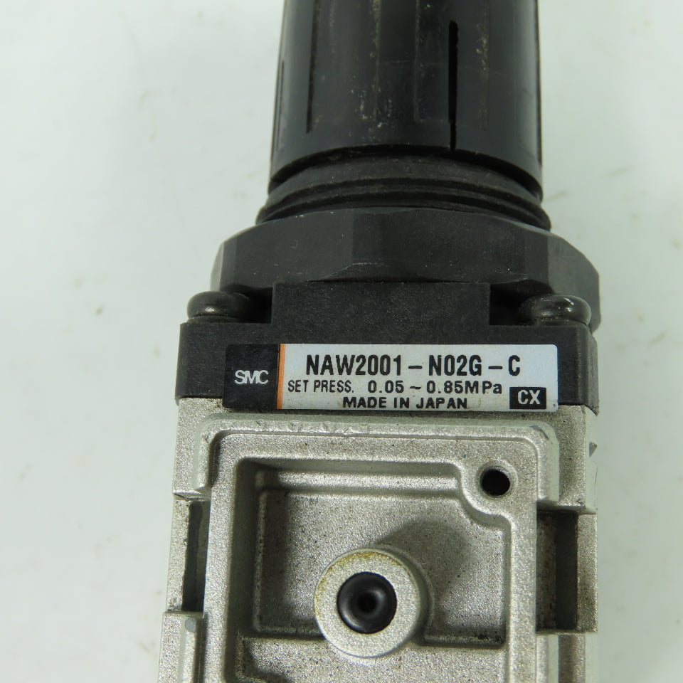 SMC NAW2001-N02G-C Pneumatic Filter Regulator 0.05-0.85mpa 1/4" NPT