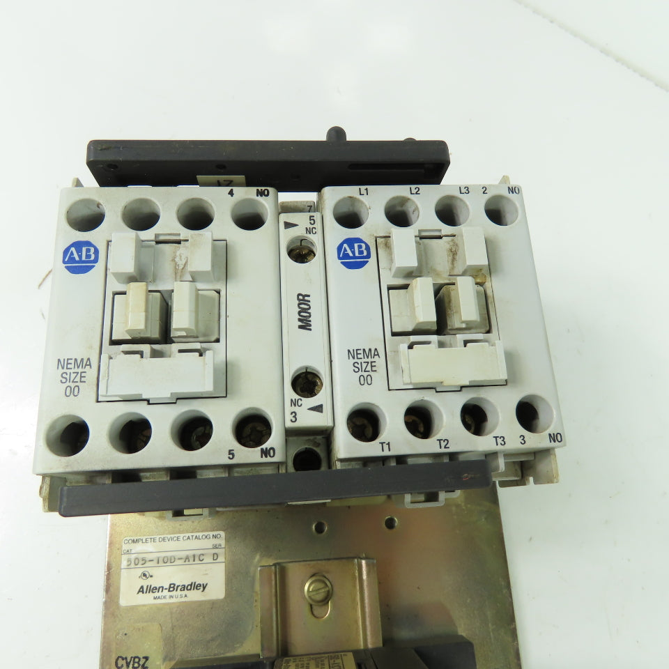 Allen Bradley 505-TOD-A1C 3Ph Reversing Motor Starter 600VAC 120V Coil