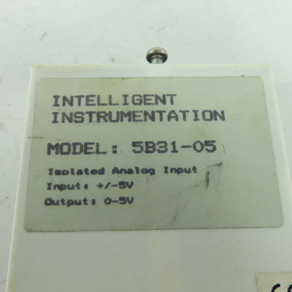 Intelligent Instramentation 5B31-05 Isolated Analog Input Module 0-5V