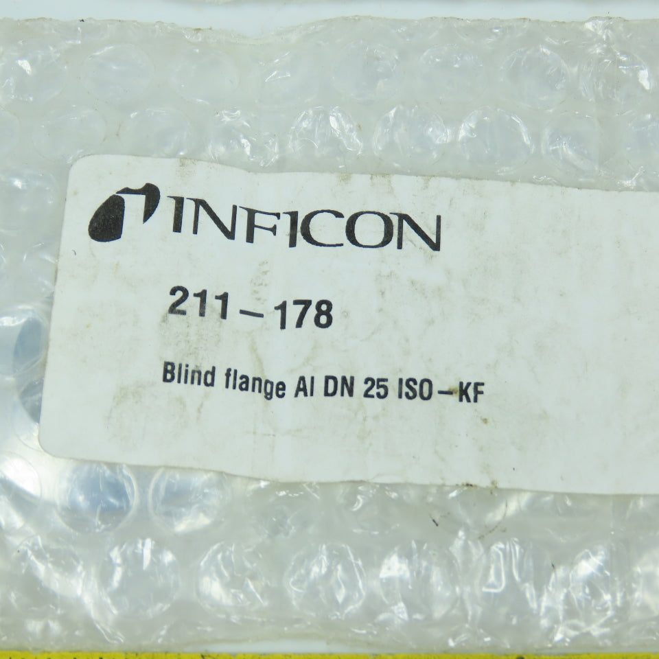 Inficon 211-178 AI DN 25 ISO-KF Aluminum Blind Flange Lot Of 7 NEW