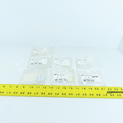 Inficon 211-178 AI DN 25 ISO-KF Aluminum Blind Flange Lot Of 7 NEW