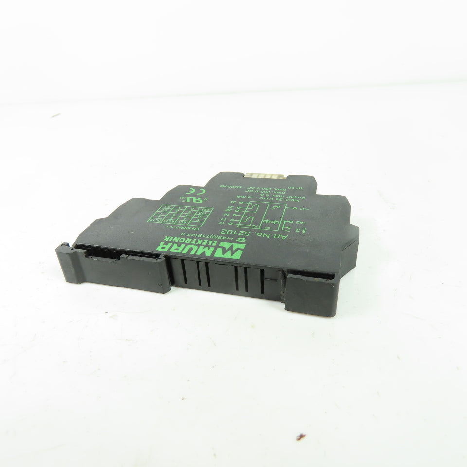 Murr Elektronik 52102 Output Relay 24VDC 18mA Input 6A 250VDC Output