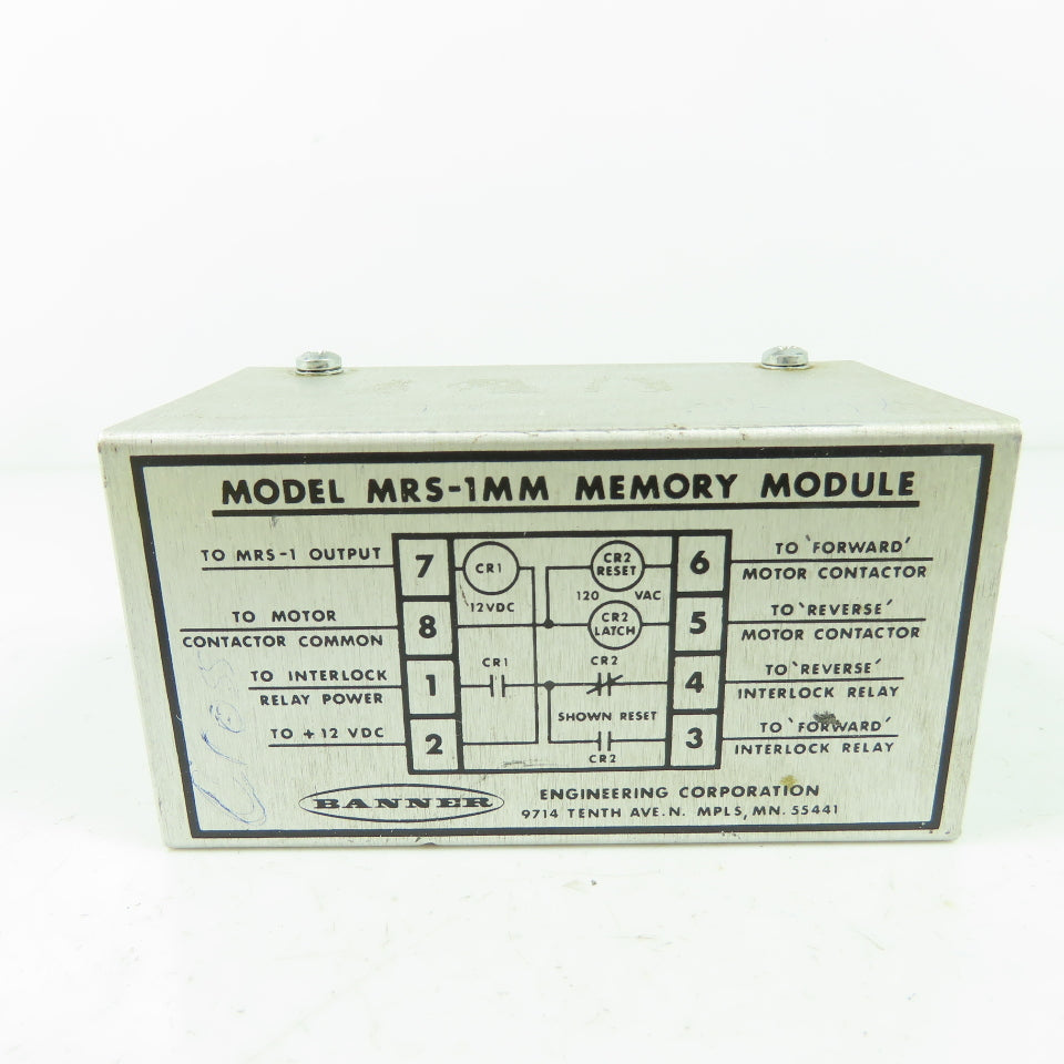 Banner MRS-1MM Memory Module 120VAC 12VDC