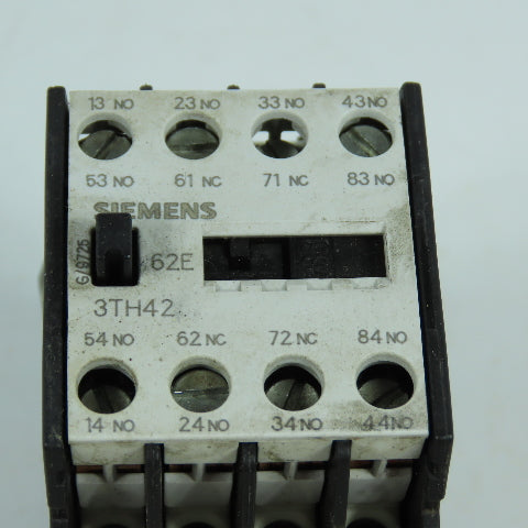 Siemens 3TH4262-0B Contactor Relay 24V Coil 6S+2O/6NO+2NC