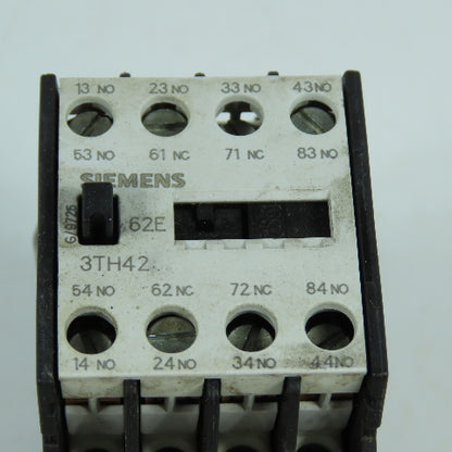 Siemens 3TH4262-0B Contactor Relay 24V Coil 6S+2O/6NO+2NC