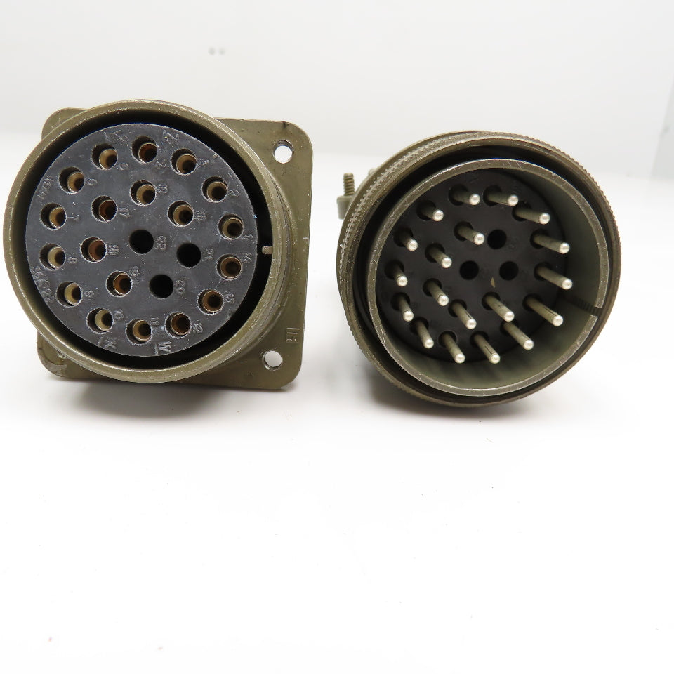 Veam 9821 TLC6Z36A-22P 22 Position Male Female Panel Mount Circular Connector