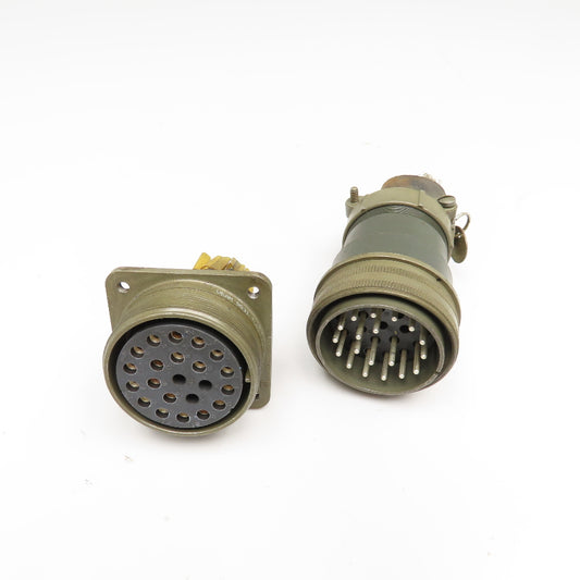 Veam 9821 TLC6Z36A-22P 22 Position Male Female Panel Mount Circular Connector