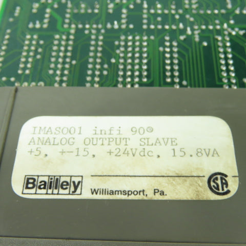 ABB Bailey 6637841J1 IMAS001 Infi 90 Analog Output Slave Module Card