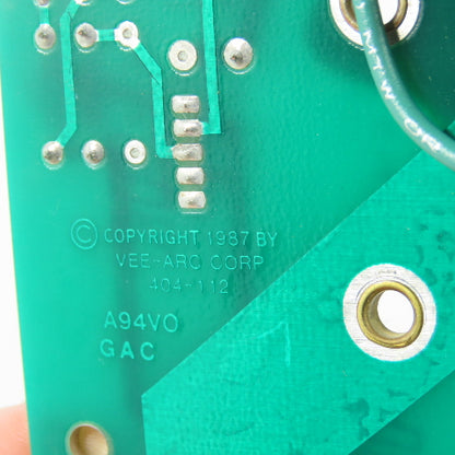 Vee-Arc 930-101 Circuit Board 404-112 A94VO