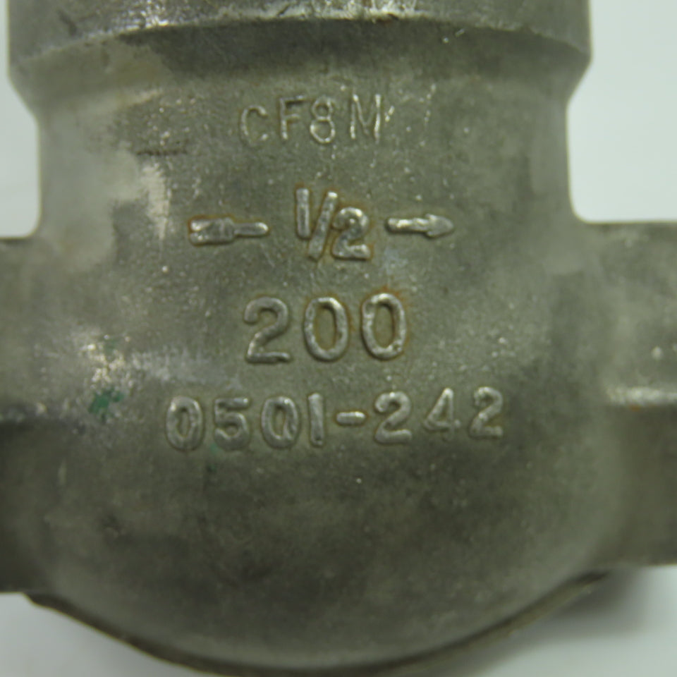 Ladish V-5260-0607-05B V218 1/2" Swing Check Valve CF8M 200 0501-242