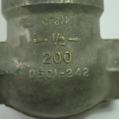 Ladish V-5260-0607-05B V218 1/2" Swing Check Valve CF8M 200 0501-242