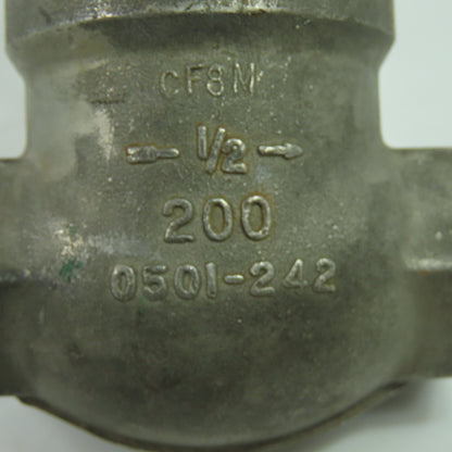 Ladish V-5260-0607-05B V218 1/2" Swing Check Valve CF8M 200 0501-242