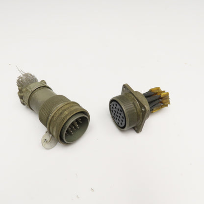 Veam 9722 TLC2Q28-16S 20 Position Male Female Panel Mount Circular Connector