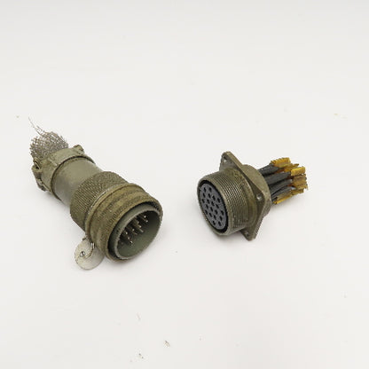 Veam 9722 TLC2Q28-16S 20 Position Male Female Panel Mount Circular Connector