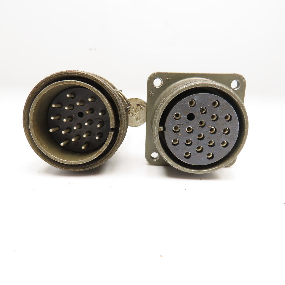 Veam 9430 TLC2Q28-16S 20 Position Male Female Panel Mount Circular Connector