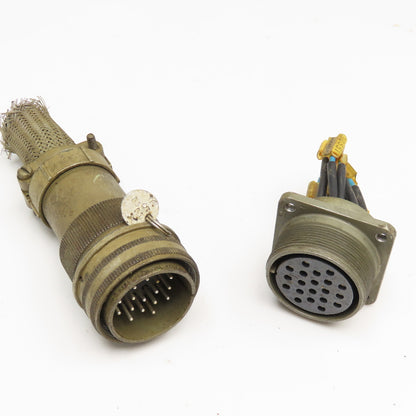 Veam 9430 TLC2Q28-16S 20 Position Male Female Panel Mount Circular Connector