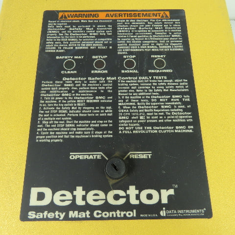 Data Instruments 3SMC-BXQD4H-1 Detector safety Mat Control 115/230VAC 30VA