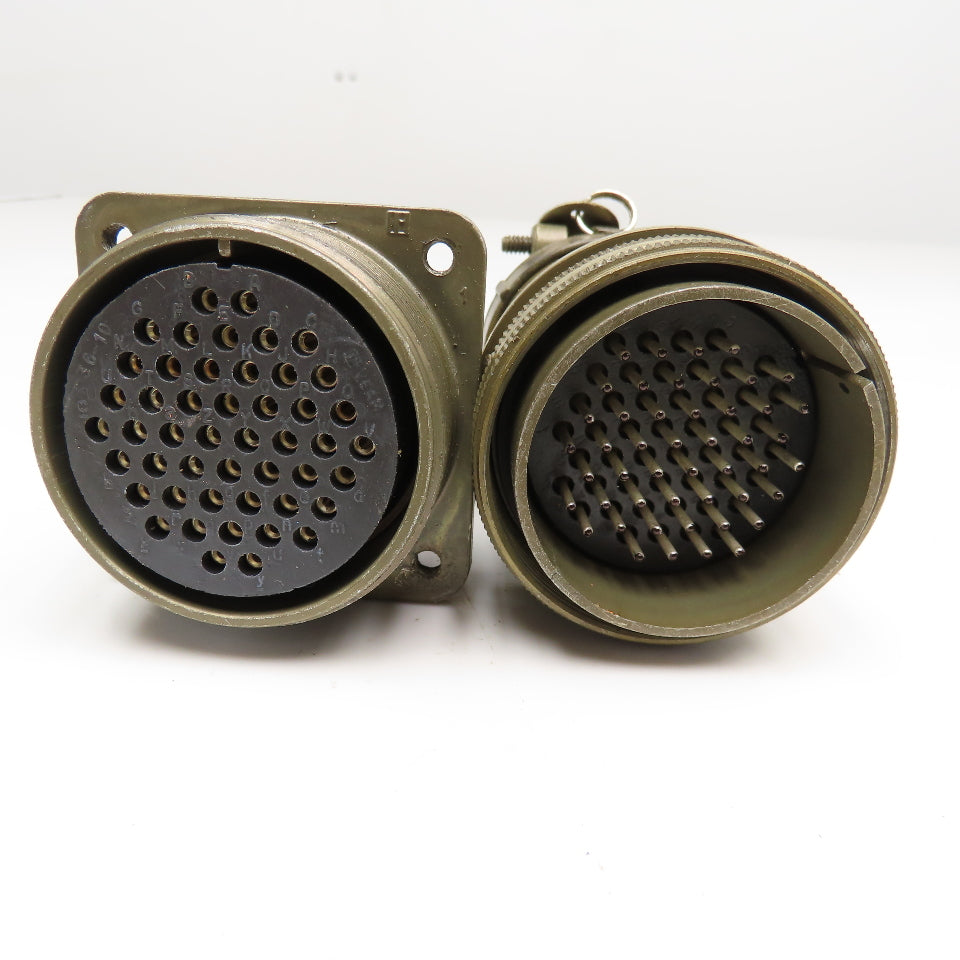 Veam 9906 TLC2Q36-10S 48 Position Male Female Panel Mount Circular Connector