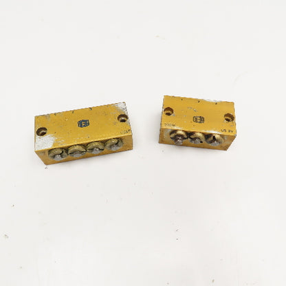 US 3V US 4V 3 & 4 Way Lubrication Metering Manifold Lot Of 2
