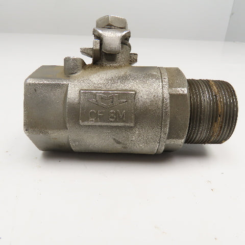 Milwaukee Valve 1-1/2" Stainless Steel Ball Valve 1500WOG