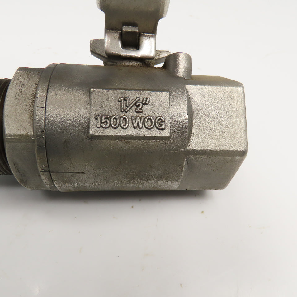 Milwaukee Valve 1-1/2" Stainless Steel Ball Valve 1500WOG
