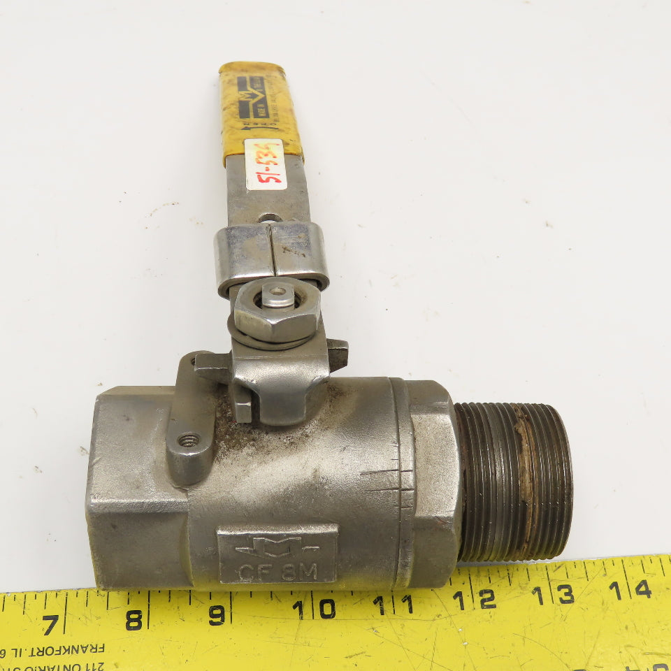 Milwaukee Valve 1-1/2" Stainless Steel Ball Valve 1500WOG