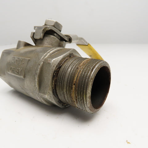 Milwaukee Valve 1-1/2" Stainless Steel Ball Valve 1500WOG