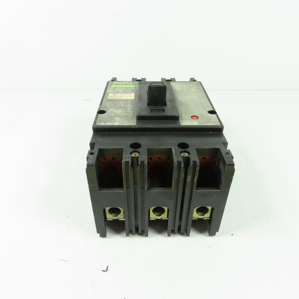 Fuji BU-ESA3100 3-Pole Circuit Breaker 480VAC 100A