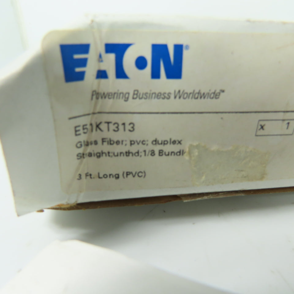 Eaton E51KT313 Glass Fiber Steel PVC Duplex Straight THD 1/8 Bundle 3' Length