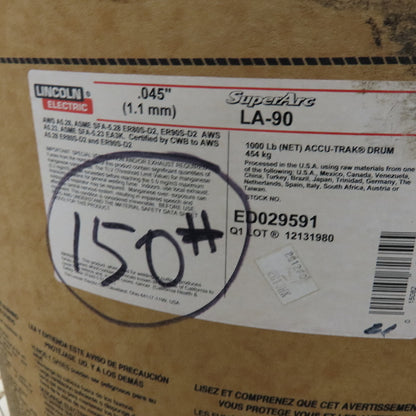 Miller LA-90 Superarc .045" Welding Wire Coil