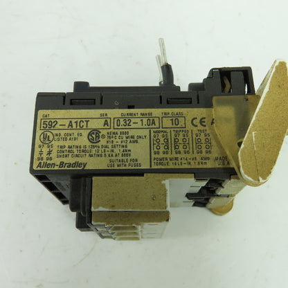 Allen Bradley Ser A Overload Relay 0.32-1.0A Trip Class 10