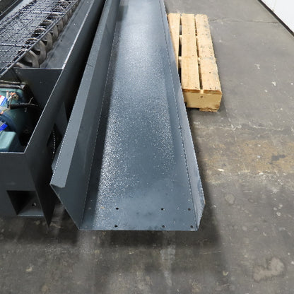 1/2Hp 208 50/60Hz Chip Conveyor Trash Screw Auger Trough 16FPM 76" x 16" Intake