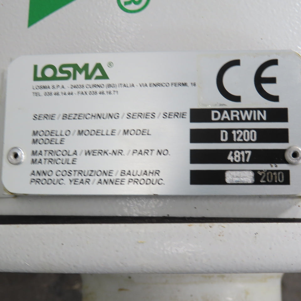 Losma D 1200 Darwin 208-220/480V 3Ph Oily Smoke Mist Filter Centrifugal Fan