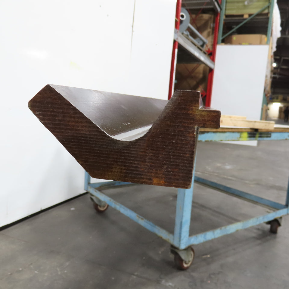 V-Forming Press Brake Gooseneck Punch 6" Tall 90° W/ 1/2" Tang 12' Long