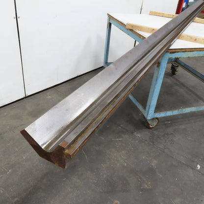 V-Forming Press Brake Gooseneck Punch 6" Tall 90° W/ 1/2" Tang 12' Long