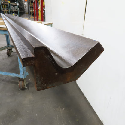 V-Forming Press Brake Gooseneck Punch 6" Tall 90° W/ 1/2" Tang 12' Long
