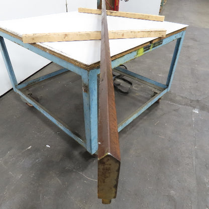 90° V-Forming Sheet Metal Press Brake Straight Punch 1" W x 102" Long