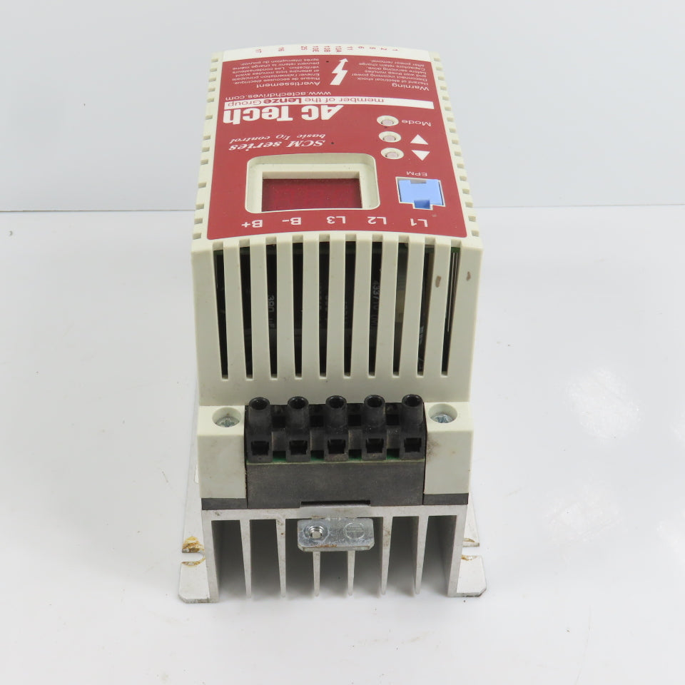 Lenze SM410 SMC AC Tech 1HP 0.75kW Variable Speed Motor Drive 0-400/460V 3PH