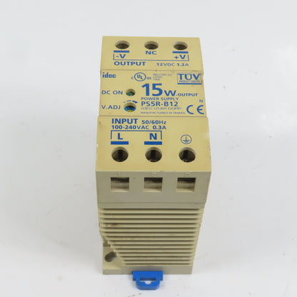 Idec PS5R-B12 15W 12VDC 1.2A Power Supply 100-240VAC Input