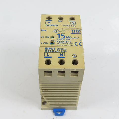 Idec PS5R-B12 15W 12VDC 1.2A Power Supply 100-240VAC Input