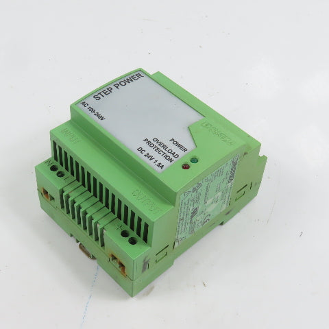 Phoenic Contact STEP-PS-100-240AC/24DC/1.5 24VDC 1.5A Power Supply 100-240V In