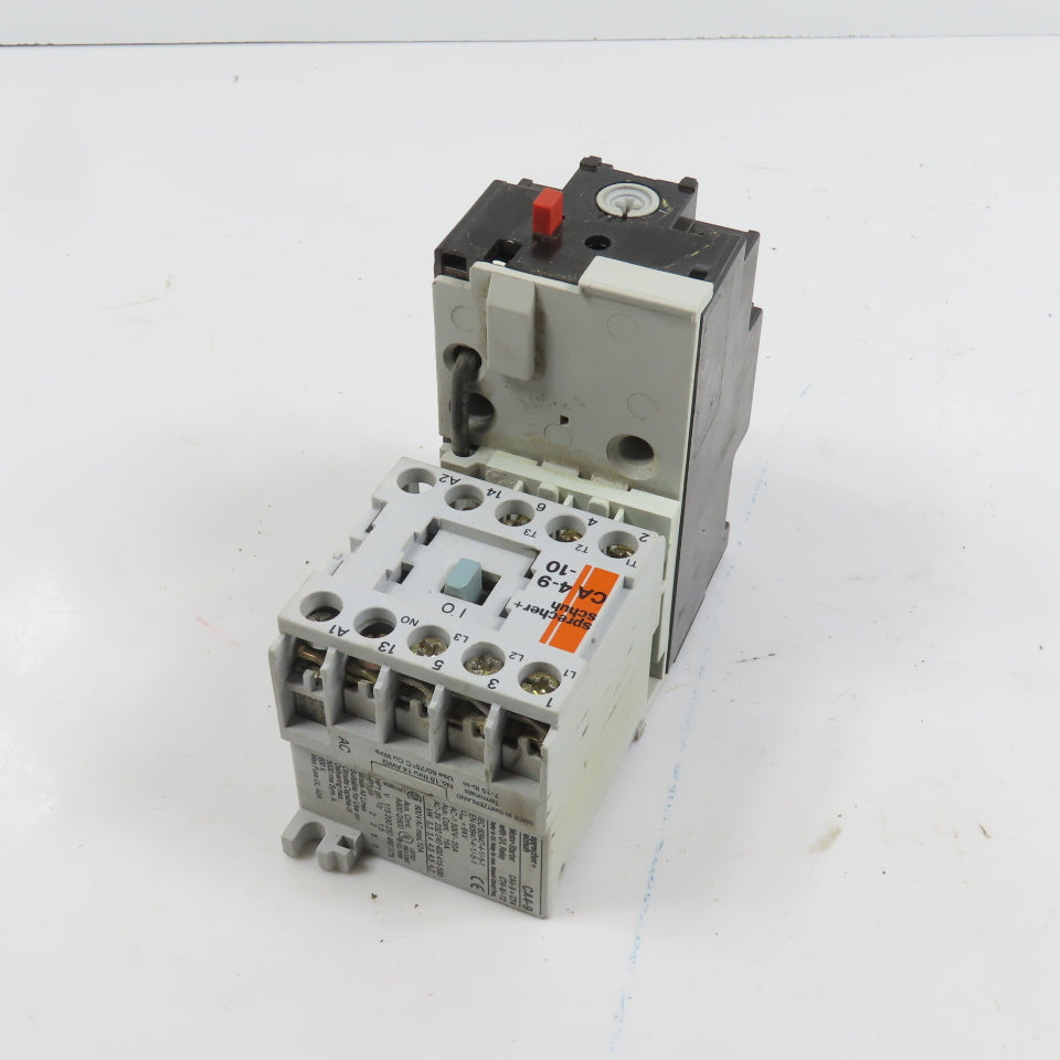 Sprecher + Schuh CA4-9-10 Motor Starter 5HP 120V Coil W/ Overload CT4-9 1.2-1.8A