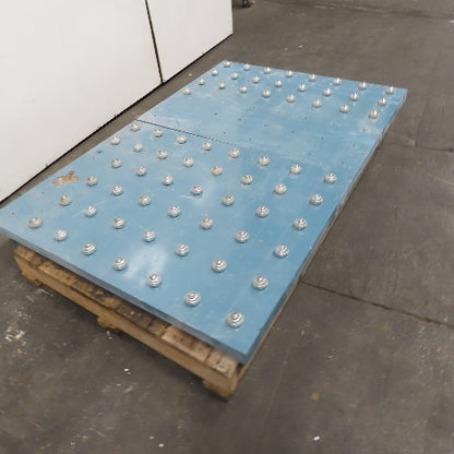 48" x 36" Ball Transfer Conveyor Steel Table Top Lot Of 2