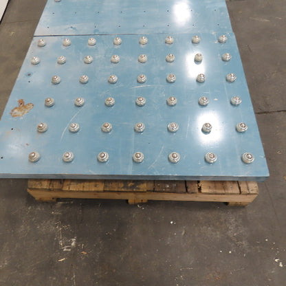 48" x 36" Ball Transfer Conveyor Steel Table Top Lot Of 2