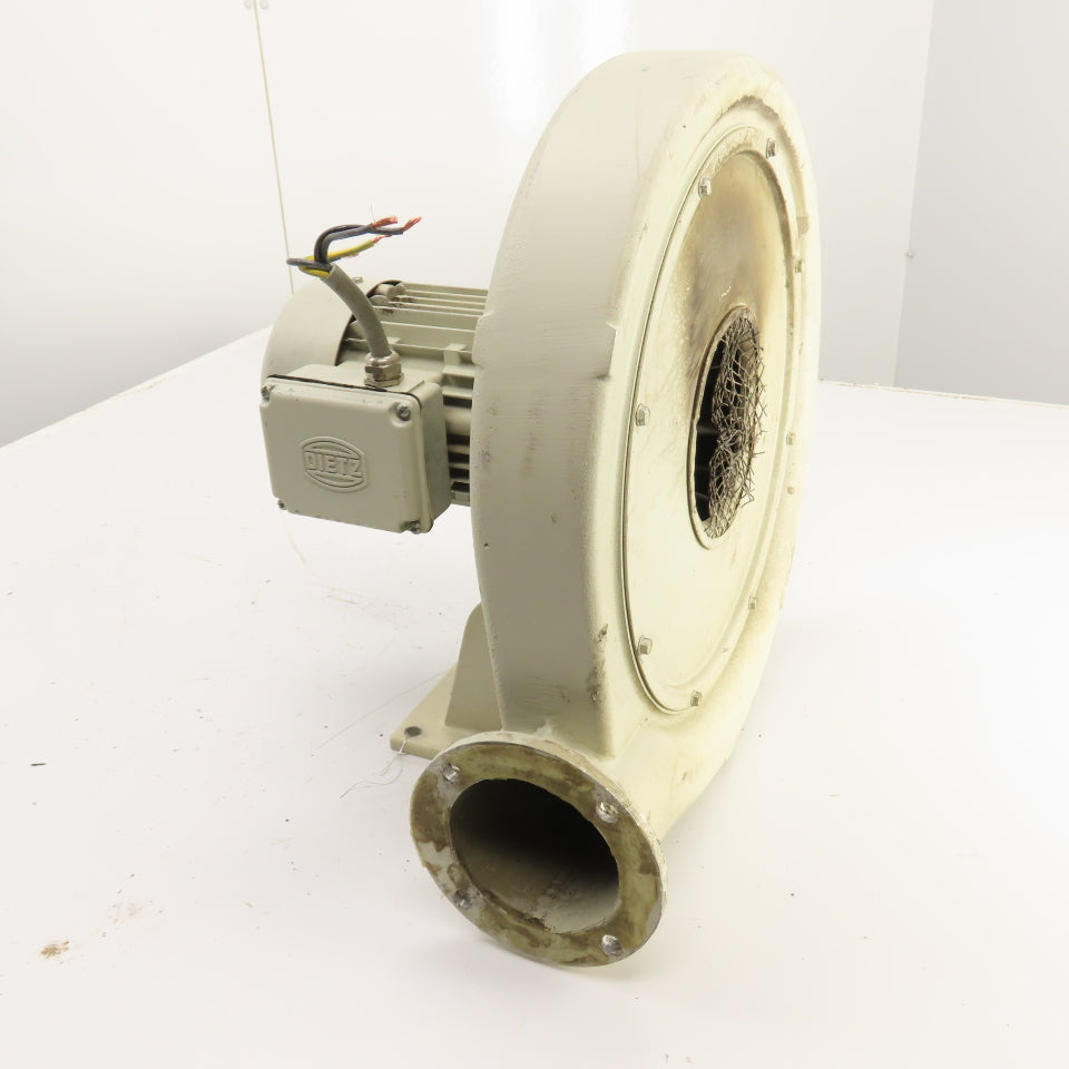 Dietz 2329-0 0.48kW Direct Drive Air Blower 3440RPM 220/380-600V 3PH 3-3/4" Out