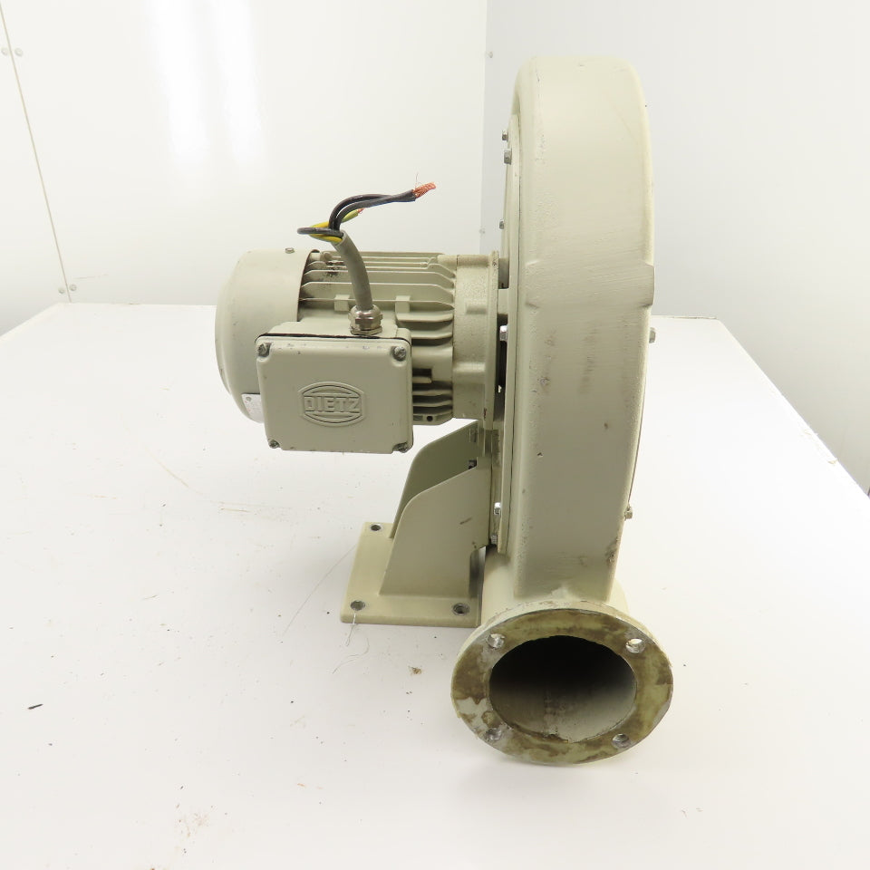 Dietz 2329-0 0.48kW Direct Drive Air Blower 3440RPM 220/380-600V 3PH 3-3/4" Out