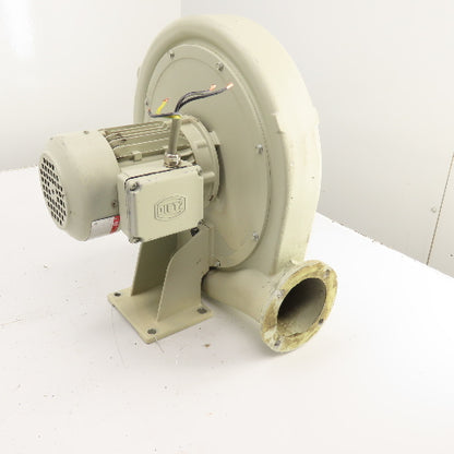 Dietz 2329-0 0.48kW Direct Drive Air Blower 3440RPM 220/380-600V 3PH 3-3/4" Out