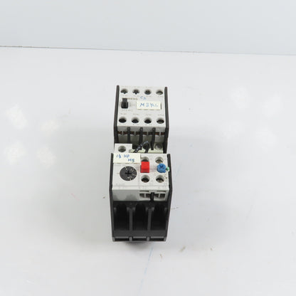 Siemens 3TF4022-0A 7.5HP 20A Contactor 120V Coil W/ 3UA50 00-1E Overload 2.5-4A