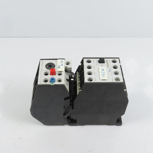 Siemens 3TF4022-0A 7.5HP 20A Contactor 120V Coil W/ 3UA50 00-1E Overload 2.5-4A